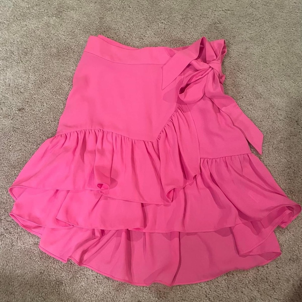 Lilly Pulitzer Pink Ruffle Wrap Skirt